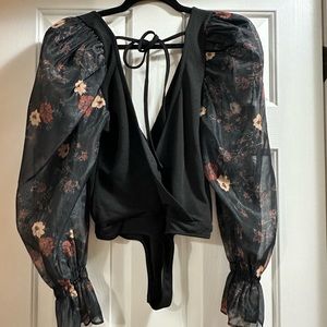 Long sleeve free people bodysuit in size small